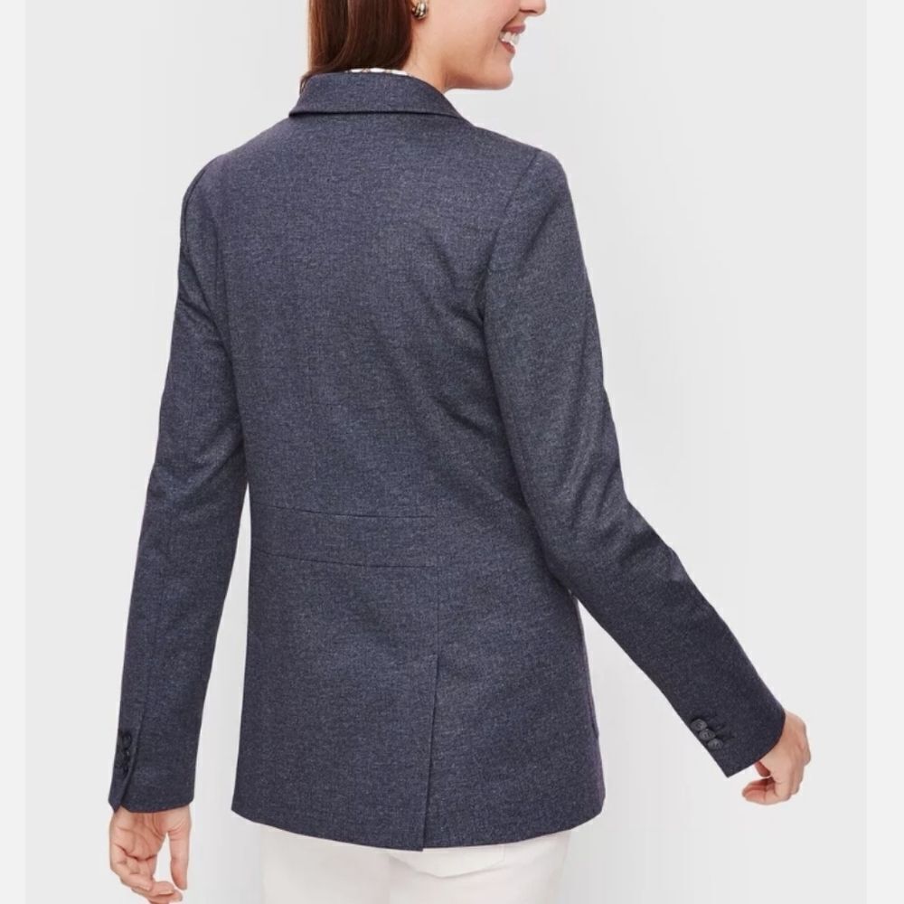 Talbots Dark Gray Aberdeen Blazer. Classic. Professional. Career. - Picture 6 of 14
